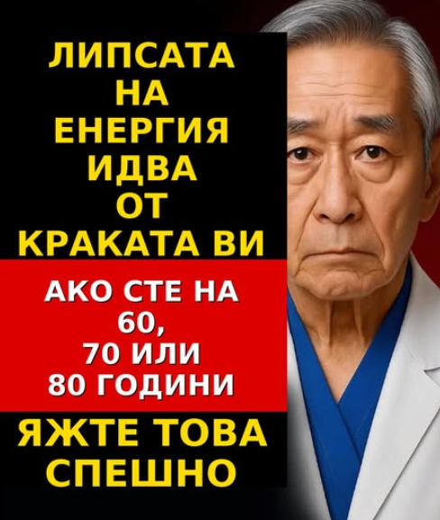 Липсата на енергия идва от краката ви. Ако сте на 60, 70 или 80 години яжте това спешно Липсата на енергия идва от краката ви. Ако сте на 60, 70 или 80 години яжте това спешно
