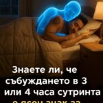 Знаете ли, че събуждането в 3 или 4 часа сутринта е ясен знак за…