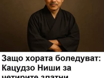 Защо хората боледуват: Кацудзо Ниши за четирите златни правила на храненето
