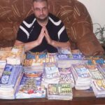 Мъж регистрира и изтърка 22 кг лотарийни билети, спечели точно