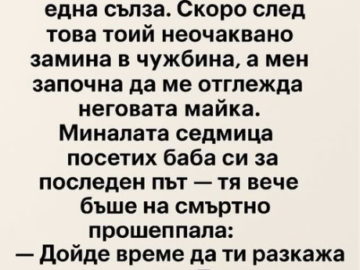Моята майка изчезна, когато бях едва на дванайсет. Тя просто се изпари — излезе сутринта до магазина и не се върна