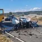 Жестока катастрофа на отсечката на смъртта, има загинали и ранени. В колите има деца